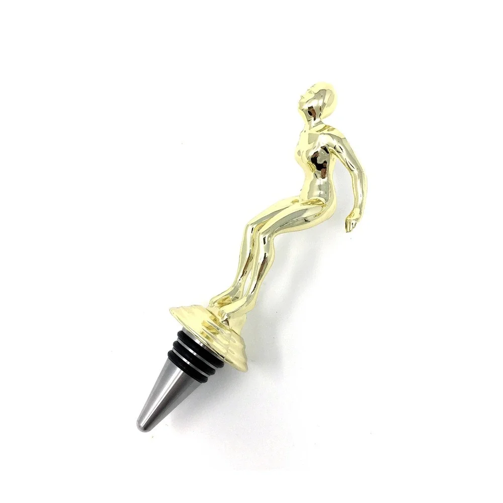 Handmade Bottle Stopper made from Repurposed Swim Trophy